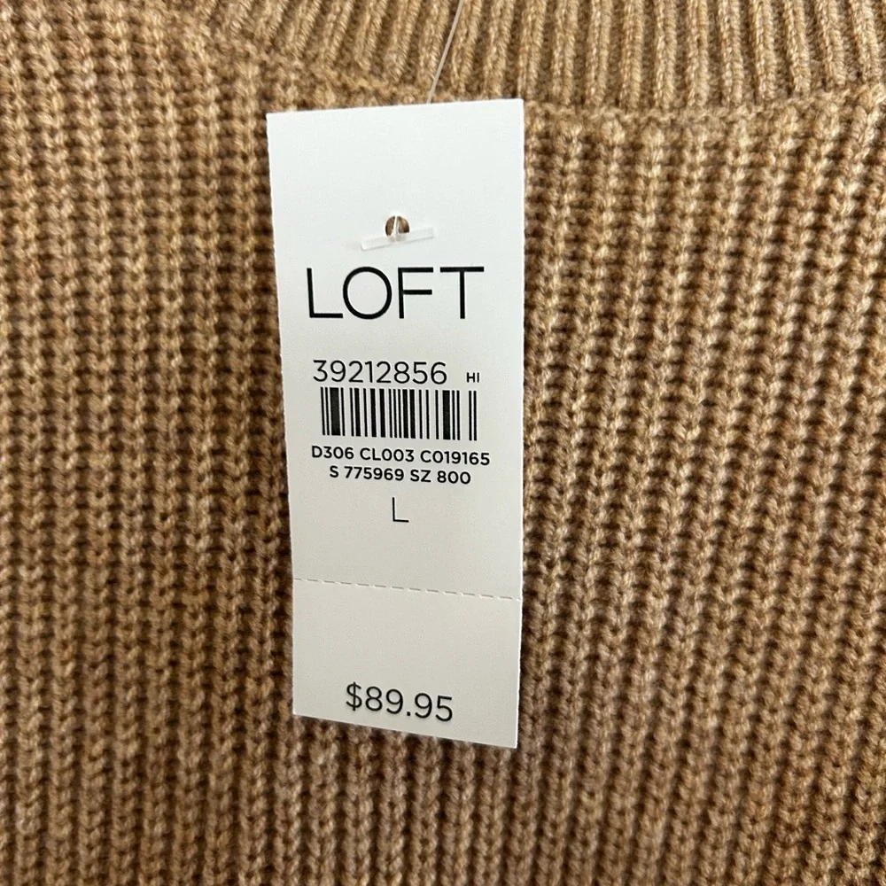 Super soft Carmel Fringe Sweater NWT - Picture 6 of 10